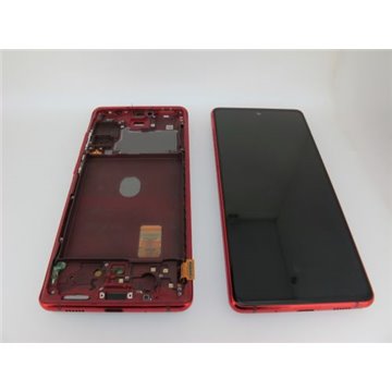 Pantalla Original Con Marco Rojo  Samsung S20 FE 5G (G781)