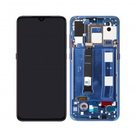 Pantalla completa con marco Xiaomi Mi 9 azul *ORIGINAL*