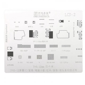 Plantilla reballing para display y face ID