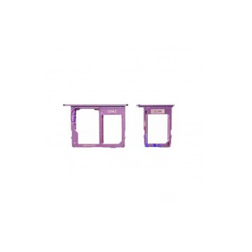 Set de bandejas SIM+SIM2+Micro SD morada  J6 2018 J600