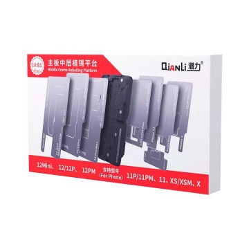 Qianli Plataforma Reballing 10 en 1 *iPhone X a 12 Pro Max*