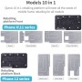 Qianli Plataforma Reballing 10 en 1 *iPhone X a 12 Pro Max*