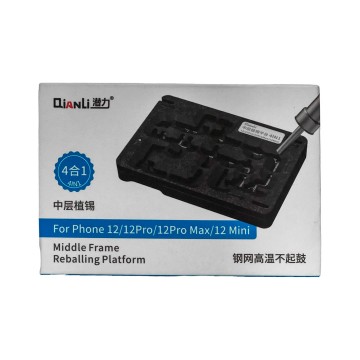 Qianli Plataforma Reballing 4 en 1  *iPhone 12/12Pro/12ProMax/12Mini*