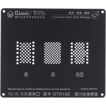Plantilla GTR100 para reballing de memorias nand iPhone