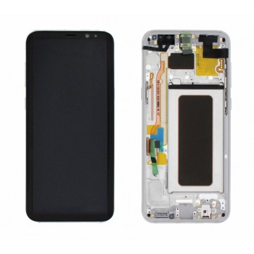 Pantalla con marco plata para Samsung S8 Plus G955 *ORIGINAL*