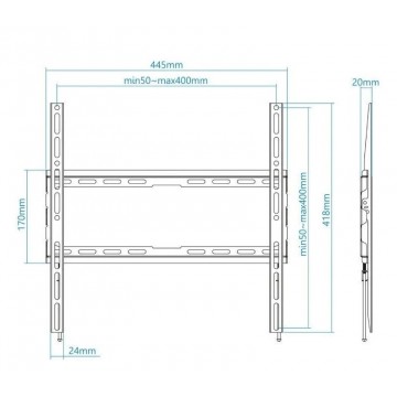 Soporte de Pared Fijo para TV