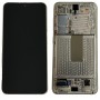 Pantalla con marco Blanco/Beige Samsung S23 S911 *ORIGINAL*