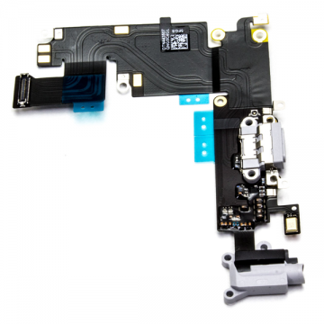 Flex Conector Carga + Micro  iPhone 6 Plus Blanco