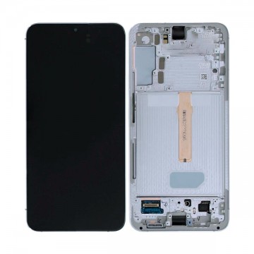 Pantalla con marco plata Samsung S22 Plus  *ORIGINAL*