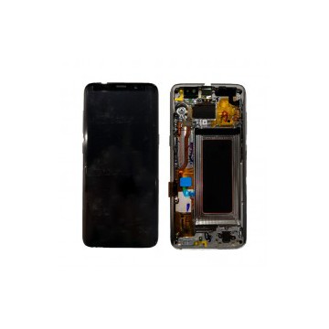 Pantalla completa con marco  S8 G950F negra 
