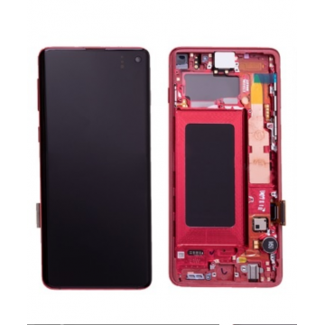 Pantalla completa con marco Samsung S10 (G973)-Roja