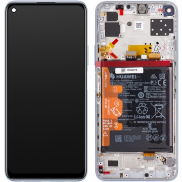 Pantalla completa Original marco y batería para Huawei P40 Lite 5G *PLATA*