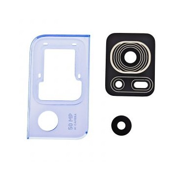Set Cristal de Camara con embellecedor TCL 40SE / T610 *AZUL*