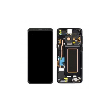 Pantalla completa con marco  S9 G960F negra 