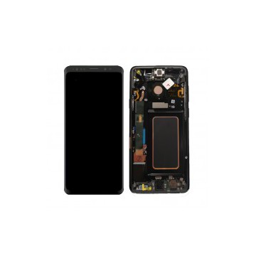Pantalla completa con marco  S9 Plus G965F negra 