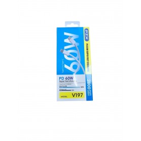 Cable Tipo C A C Nylon PD 60W 2 metro Model: V197