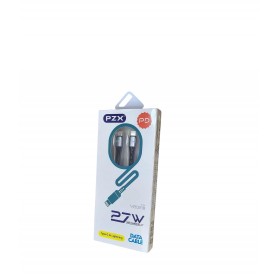 Cable nylon Tipo C-A a Lightning   27W 2 metro modelo V202P PZX