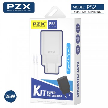 Cargador completo Doble Salida C a C 25W PZX *P52*