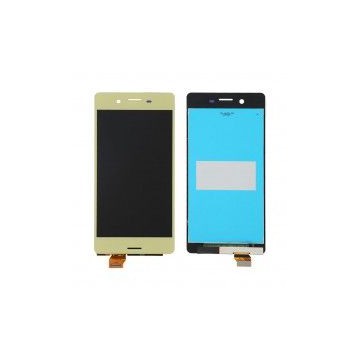 Pantalla LCD y tactil color dorado para Xperia X