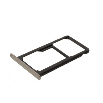 Bandeja porta tarjeta Sim y MicroSD para Huawei Y6 Pro 2017 / Enjoy 7 / P9 Lite Mini - Blanco