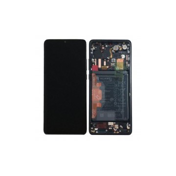 Pantalla completa Original marco y batería para Huawei P30 Pro Aurora