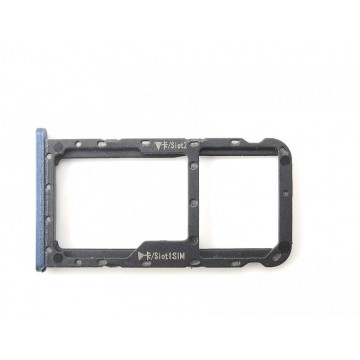 Bandeja porta tarjeta Sim y MicroSD para Huawei Mate 10 Lite Azul