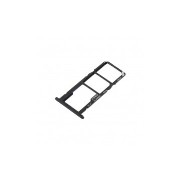 Bandeja porta Sim y MicroSD color negro para Huawei Y5 2018 / Y5 Prime 2018