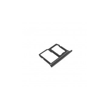 Bandeja porta tarjeta Sim y MicroSD color negro para LG Q7 Q610 (2018)