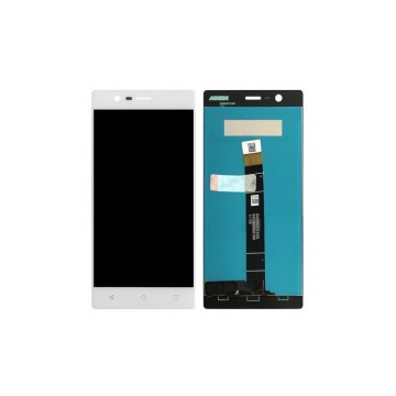 Pantalla completa color blanco para Nokia 3