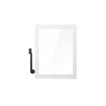 Tactil color blanco con boton Home para iPad 4