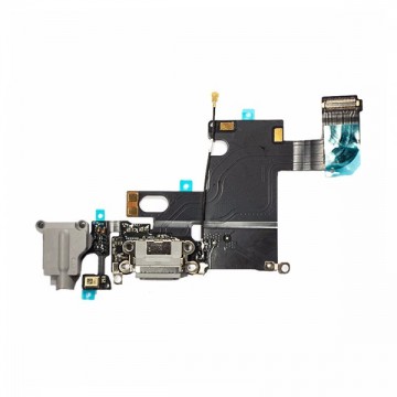 Flex Conector Carga + Micro Apple iPhone 6 (4.7") (Blanco)