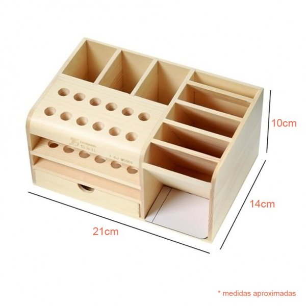 Caja organizadora de madera