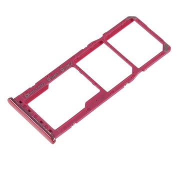 Bandeja porta tarjeta Sim y MicroSD color Roja Samsung A7 2018 (A750F)