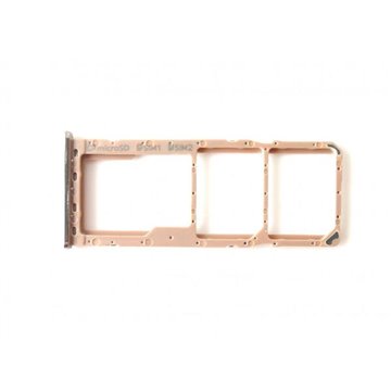Bandeja porta tarjeta Sim y MicroSD color Oro Samsung A7 2018 (A750F)