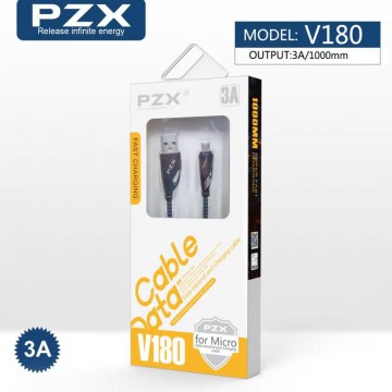 Cable Micro USB Metalico Nylon 3A Model:V180